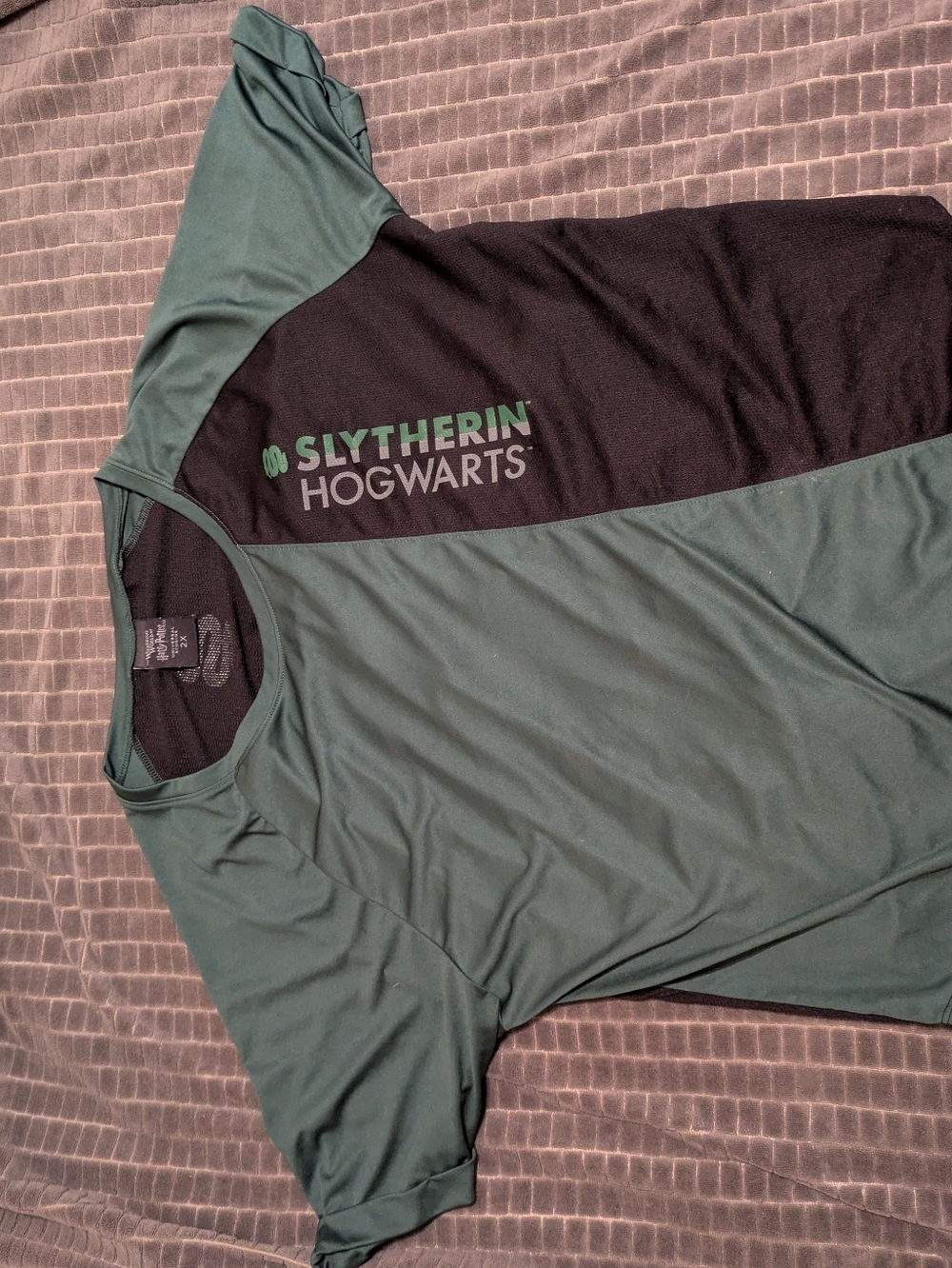 Slytherin Hogwarts Short Sleeve Tee - Green/Black